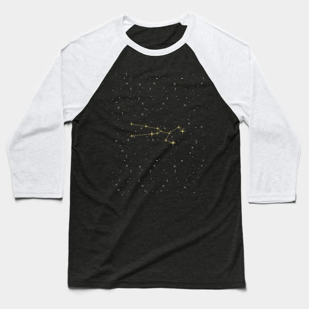 Taurus Star Constellation Baseball T-Shirt by winvaleriearts